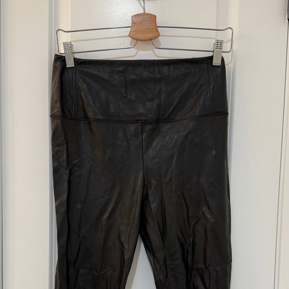 Wilfred Free Black Faux Leather Leggings